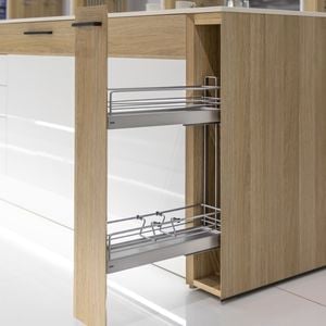 Hafele Silver Powdercoat No.15 2 Tier Pull-Out