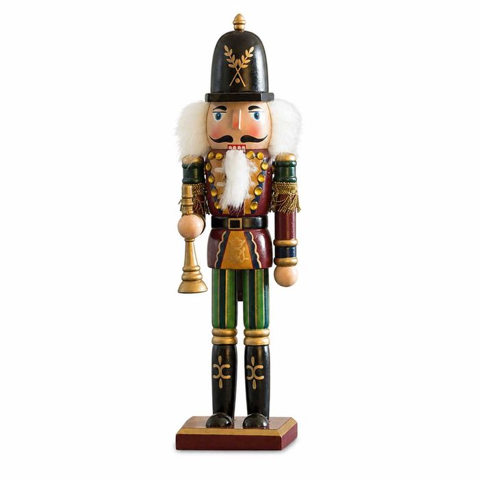 P&P Red Gold Silver 30cm Wooden Nutcracker Soldier Christmas Tabletop Decoration