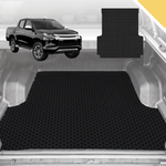 Outback GT 6D Pro Ute Tub Mat for Mitsubishi Triton Double Cab (MQ-MR) 2015-2023 (With Spray On Liner or No Liner) - Black