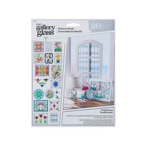 Plaid Gallery Glass Traditional Pack of 20
