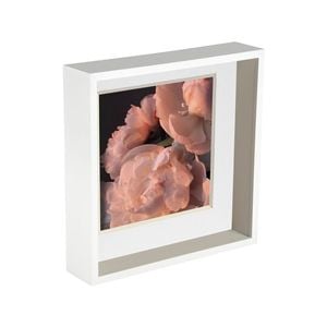 Nicola Spring 10 x 10 3D Shadow Deep Box Photo Frame - Craft Display Picture Frame with 8 x 8 Mount
