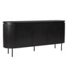Nola 1.6m Wooden Sideboard - Black