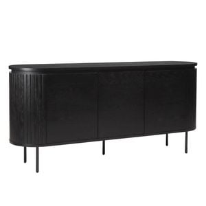 Nola 1.6m Wooden Sideboard - Black