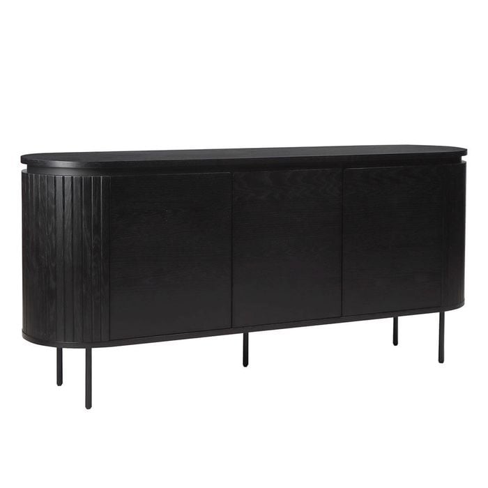 Nola 1.6m Wooden Sideboard - Black
