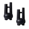 SOGA 2X Modern Geometric Vases – Double Tube Sculptures