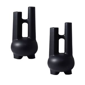 SOGA 2X Modern Geometric Vases – Double Tube Sculptures