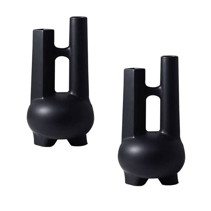 SOGA 2X Modern Geometric Vases – Double Tube Sculptures