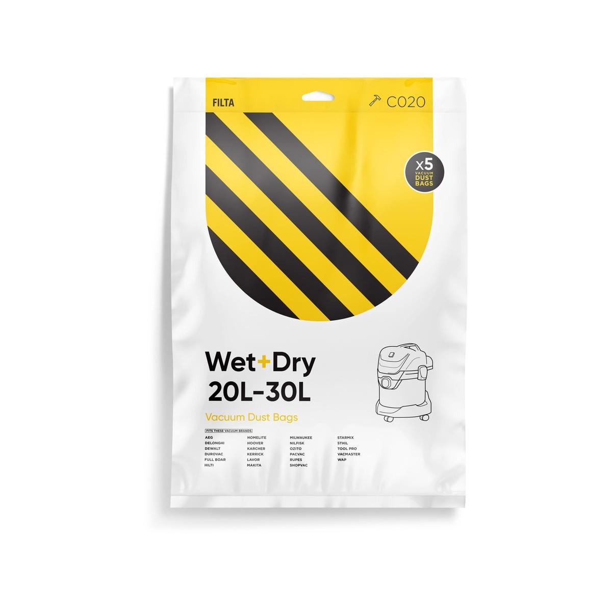 Filta 20 30L Dust Bags 5 Pack Bunnings New Zealand