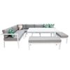 San Antonio Corner Lounge Setting - White