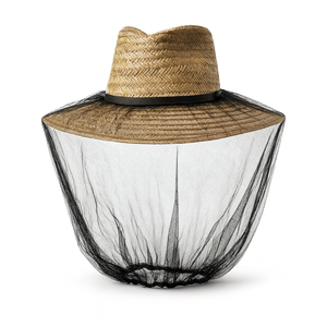 Mosquito Hat Net Head Protector Bee Bug Mesh Insect Mozzie Fishing Fly Black