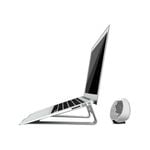 TODO 11" - 15" Aluminium Alloy Laptop Stand w/ Cooling Fan - Silver