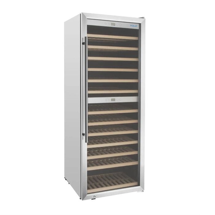Polar G-series Dual Zone Wine Fridge Stainless Steel - 126 Bottle - Gm628-a