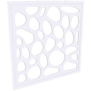 ProtectorAl 300-940 x 300-940mm Surfmist Riverstone Framed Composite Decorative Panel
