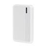 Laser 5000mAh Compact Power Bank with LED Indicator (White)