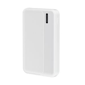 Laser 5000mAh Compact Power Bank with LED Indicator (White)