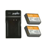 Jupio 2x Batteries 1150mAh & USB Single Charger Kit For Canon LP-E10