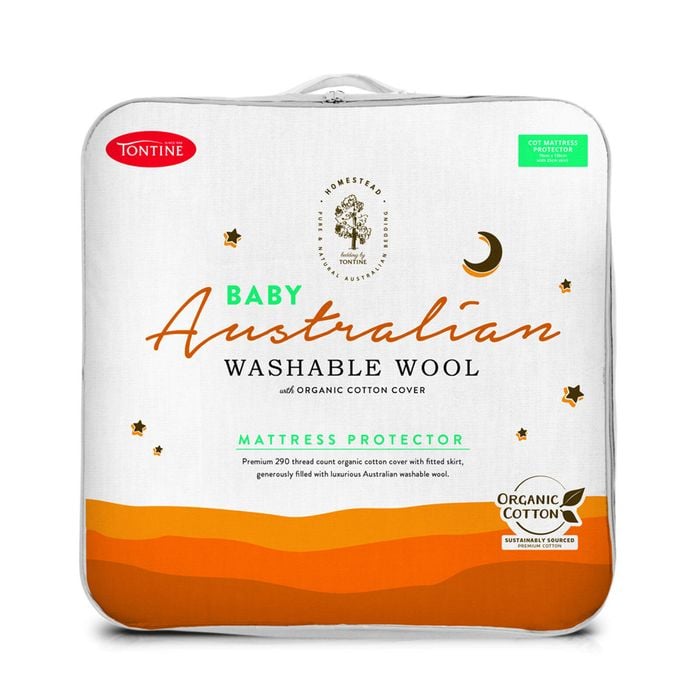 Tontine Cot Baby Homestead Washable Wool Mattress Protector