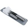 Catzon Small Knife Holders 5-Slot for Drawers Soft-Grip Kitchen Knife Block