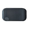 SOGA Cast Iron Ridged Griddle Grill Pan 47cm
