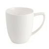 Olympia Lumina Latte Mugs White Porcelain 350ml 12oz Pack Of 6 Ceramic Coffee Cups