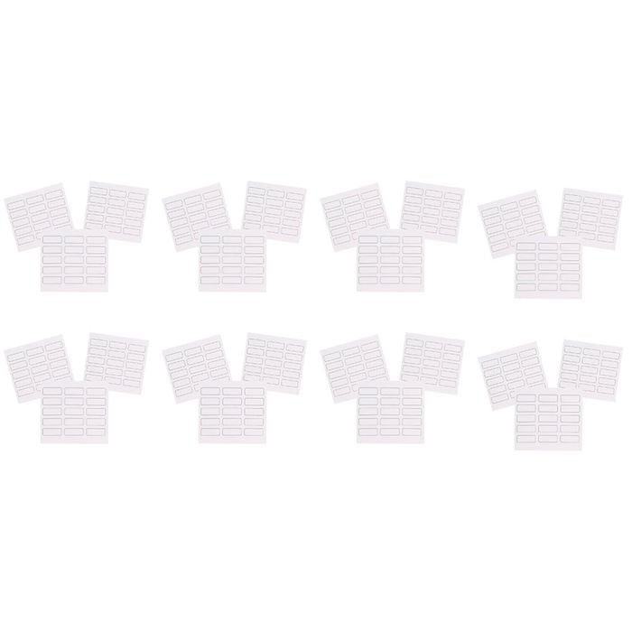 8x 45pc Appetito Vinyl Blank Kitchen Labels Home Pantry Accessory