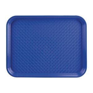 Olympia Kristallon Polypropylene Foodservice Tray Textured Medium Blue 305x415mm Commercial Kitchen Storage