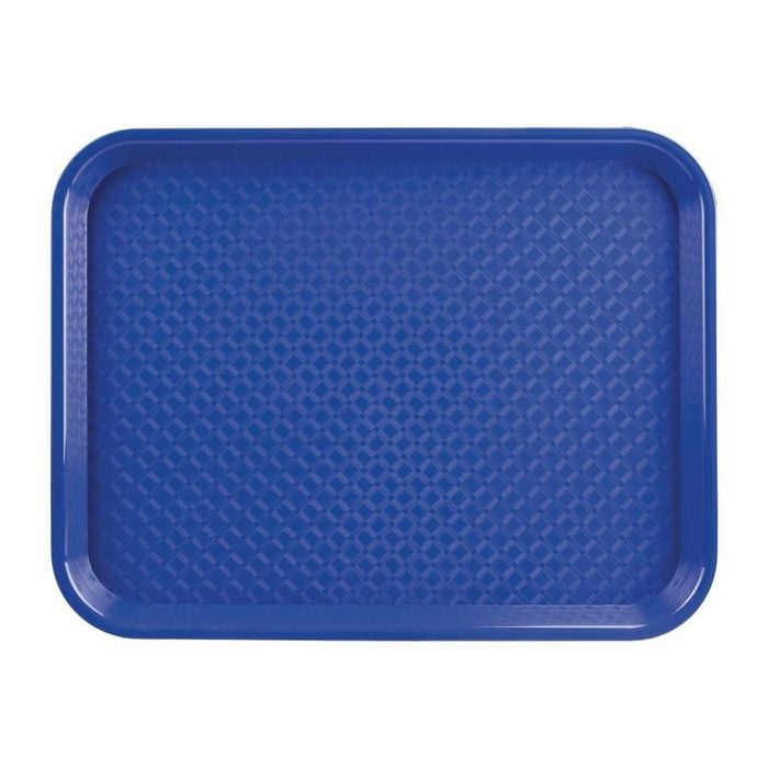 Olympia Kristallon Polypropylene Foodservice Tray Textured Medium Blue 305x415mm Commercial Kitchen Storage