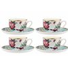 Ashdene Jardin Peony - Teacup & Saucer Set Of 4