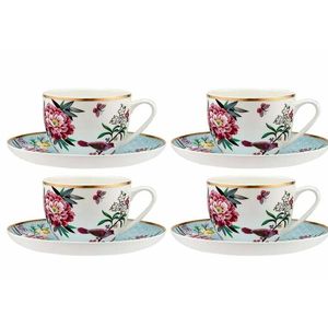 Ashdene Jardin Peony - Teacup & Saucer Set Of 4