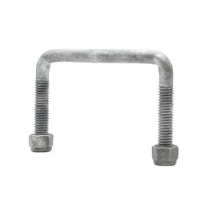 Sunrise U-bolts With Nyloc Nut 1/2" Galvanised - 100mm Square, 75mm - Ub100s75g