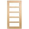 Corinthian 2340 x 1020 x 40mm Entrance Door Blonde Oak Clear Glass AWOWS5G
