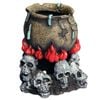 Aqua One Skull Fire With Couldron Ornament (36794)
