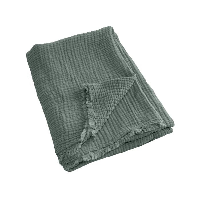 Algodon Capri 127x152cm Cotton Throw Seafoam Home Decor