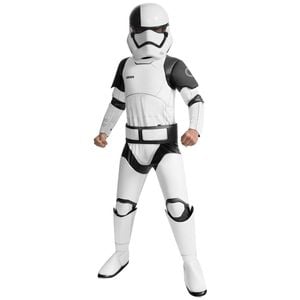 3pc Star Wars Size M Executioner Trooper Super Deluxe Kids Costume Cosplay Set