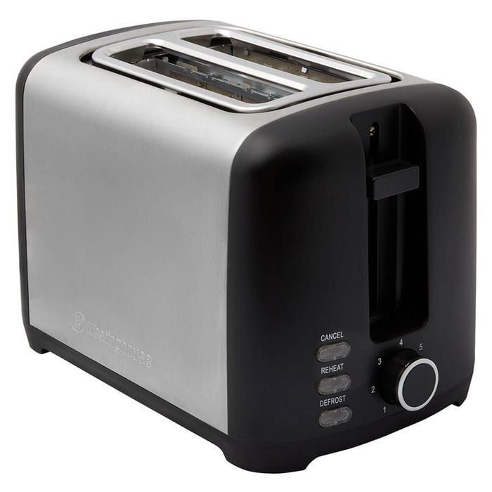 Westinghouse 2 Slice Extra Wide Toaster Black