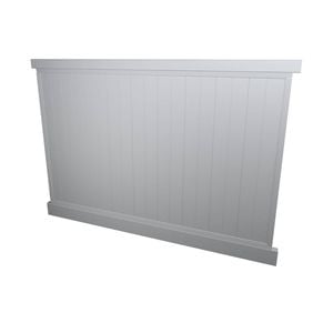 Think Fencing 2340 x 1800mm White Mystique PVC panel 