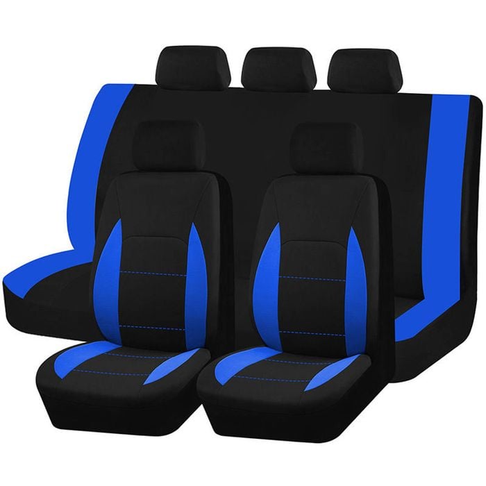 Catzon Car Seat Covers Soft Sponge Easy Install Sedan Truck Suv-blue