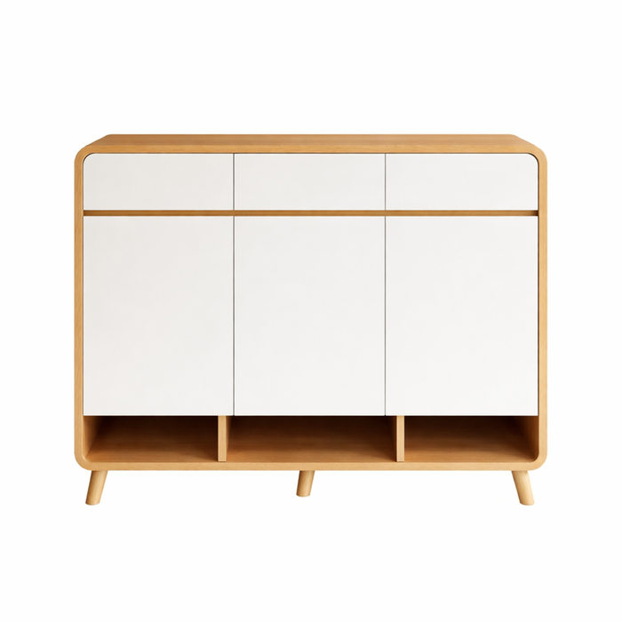Foret 120cm Shoe Cabinet With Drawers Entryway Shoe Storage Cupboard