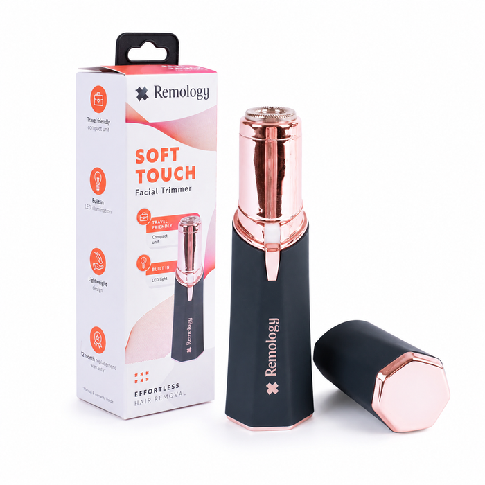Remology Compact LED Facial Hair Trimmer Cordless Precision Grooming Tool