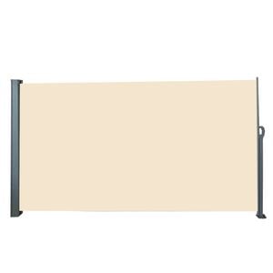 Elora Side Awning Sun Shade Indoor Outdoor Blinds Retractable Screen Beige1.8X3M