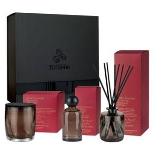 Urban Rituelle- Set/3 The Honey Blossom Scented Candle & Home Fragrance Gift Set