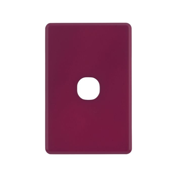 DETA S-Line Orchid Flower 1 Gang Switch Cover Plate