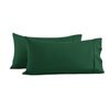 Dreamaker 250TC Cotton & Recycled Polyester Blend King Pillowcase Twin Pack Hunter Green