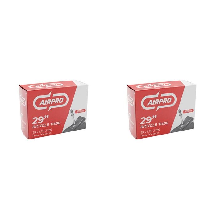2PK AirPro Bicycle Inner Tube w/ 48mm Presta Valve 29x1.75-2.125''