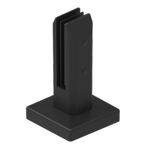 ProtectorAl 95 x 95 x 162mm Black Stainless Steel Glass Fence Chisel Spigot - 2 Pack