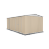 Absco 5.96 x 3.0 x 2.3m Classic Cream Highlander Three Door Garden Shed
