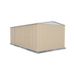 Absco 5.96 x 3.0 x 2.3m Classic Cream Highlander Three Door Garden Shed