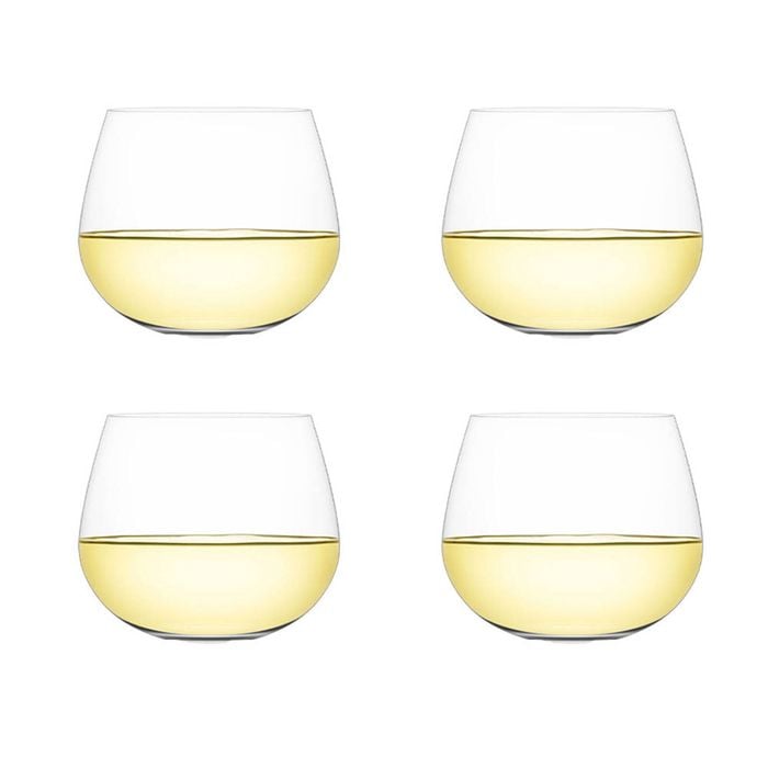 Set Of 4 Steamless B+ Wine Glasses 540ml 23x23x10cm White Plumm