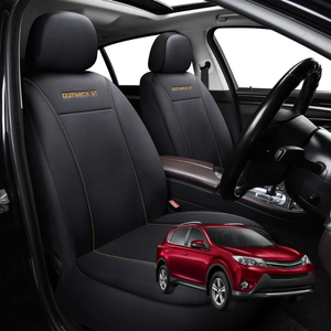 Car Seat Cover for Toyota RAV4 2012 - 2019 (XA40) - Black-Front Only