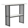 Costway Faux Marble Console Table White